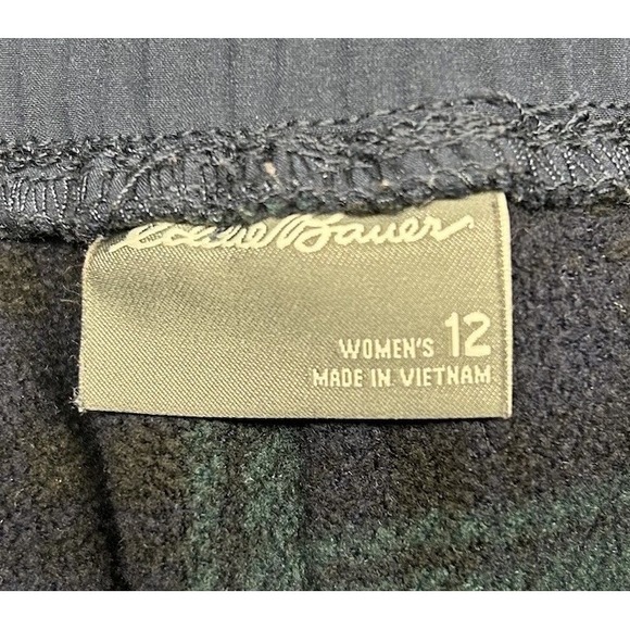 Eddie Bauer Fleece Lined Cargo Jogger Pants Womens 12 Outdoor Hiking "Read" - Picture 5 of 12